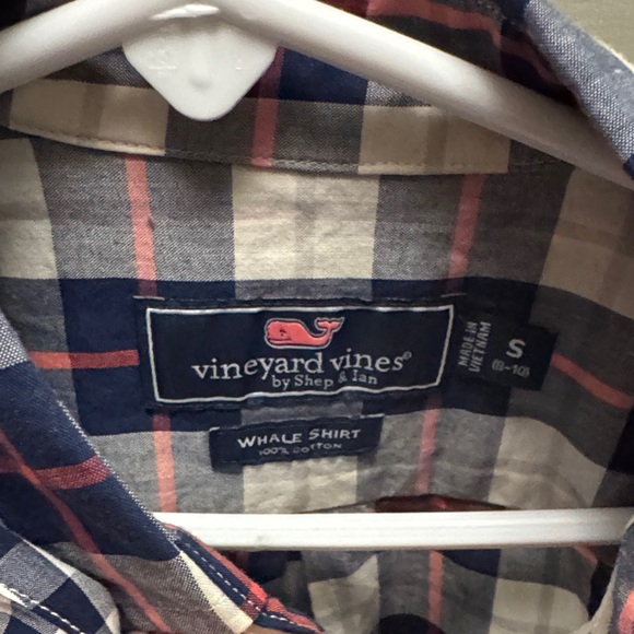 Vineyard Vines Boys’ Navy and Red Checkered Shirts - Set of 2 - Picture 5 of 5